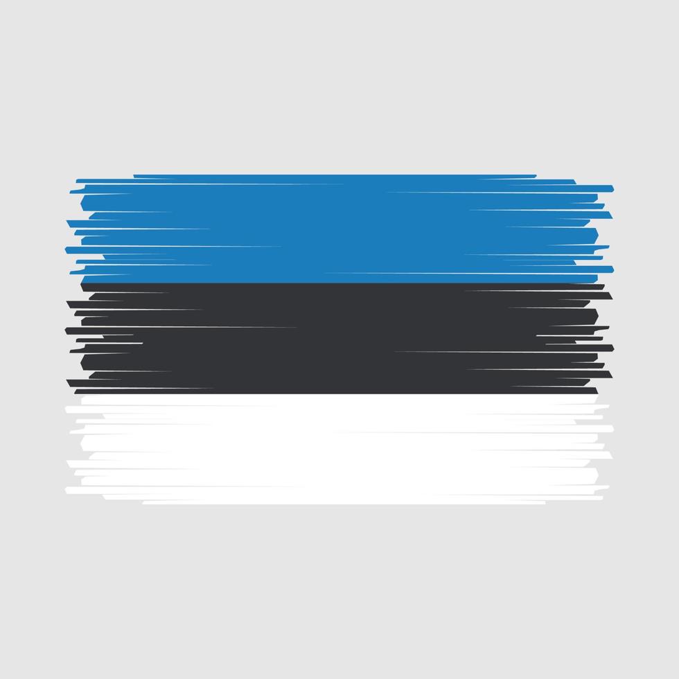 vecteur de drapeau estonie