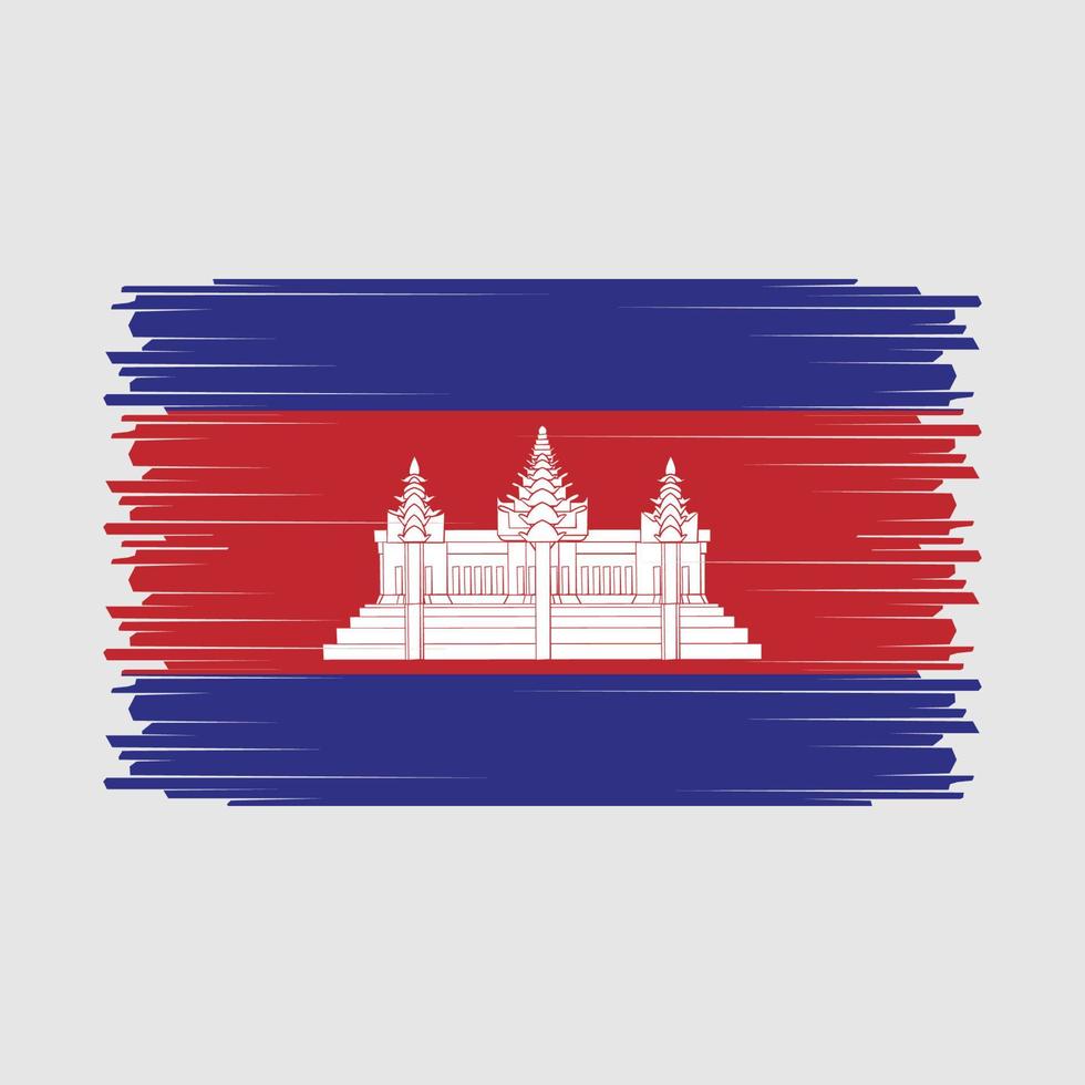 vecteur de drapeau du cambodge