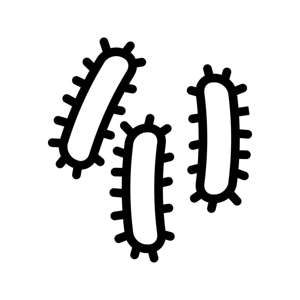 les bactéries icône vecteur. les bactéries illustration signe. microbe symbole. vecteur