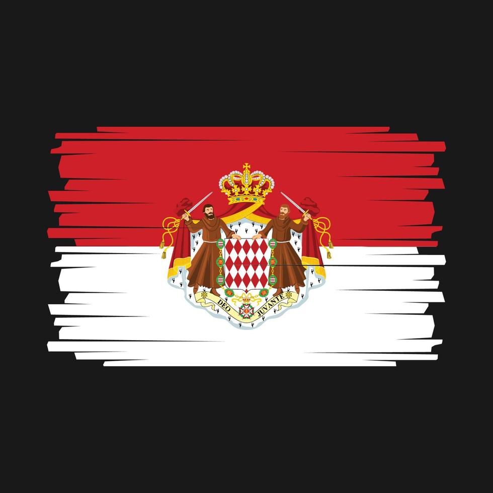 vecteur de drapeau de monaco