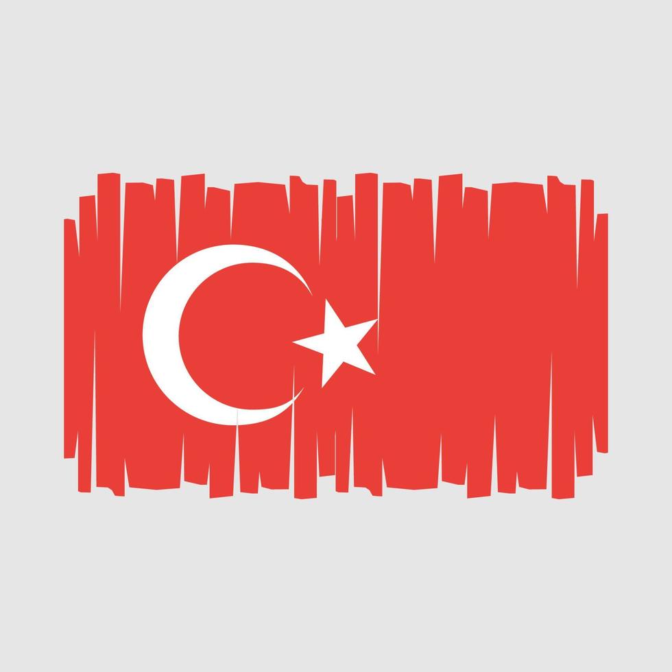 vecteur de drapeau de turquie