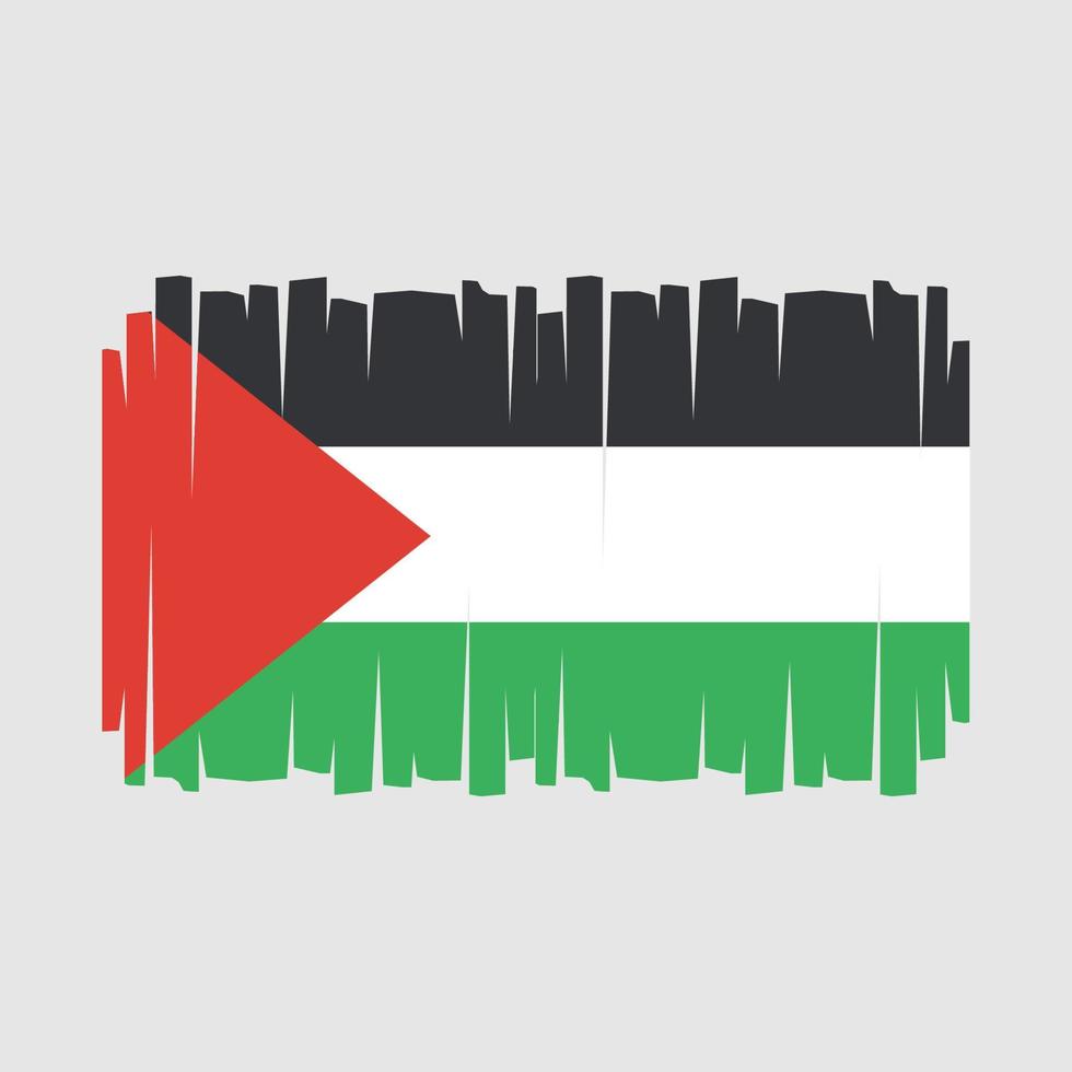 vecteur de drapeau palestinien