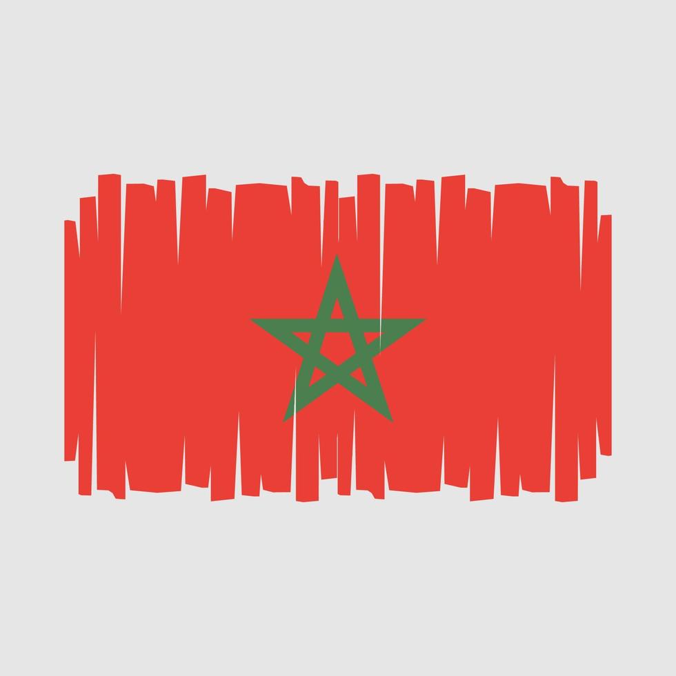 vecteur de drapeau maroc