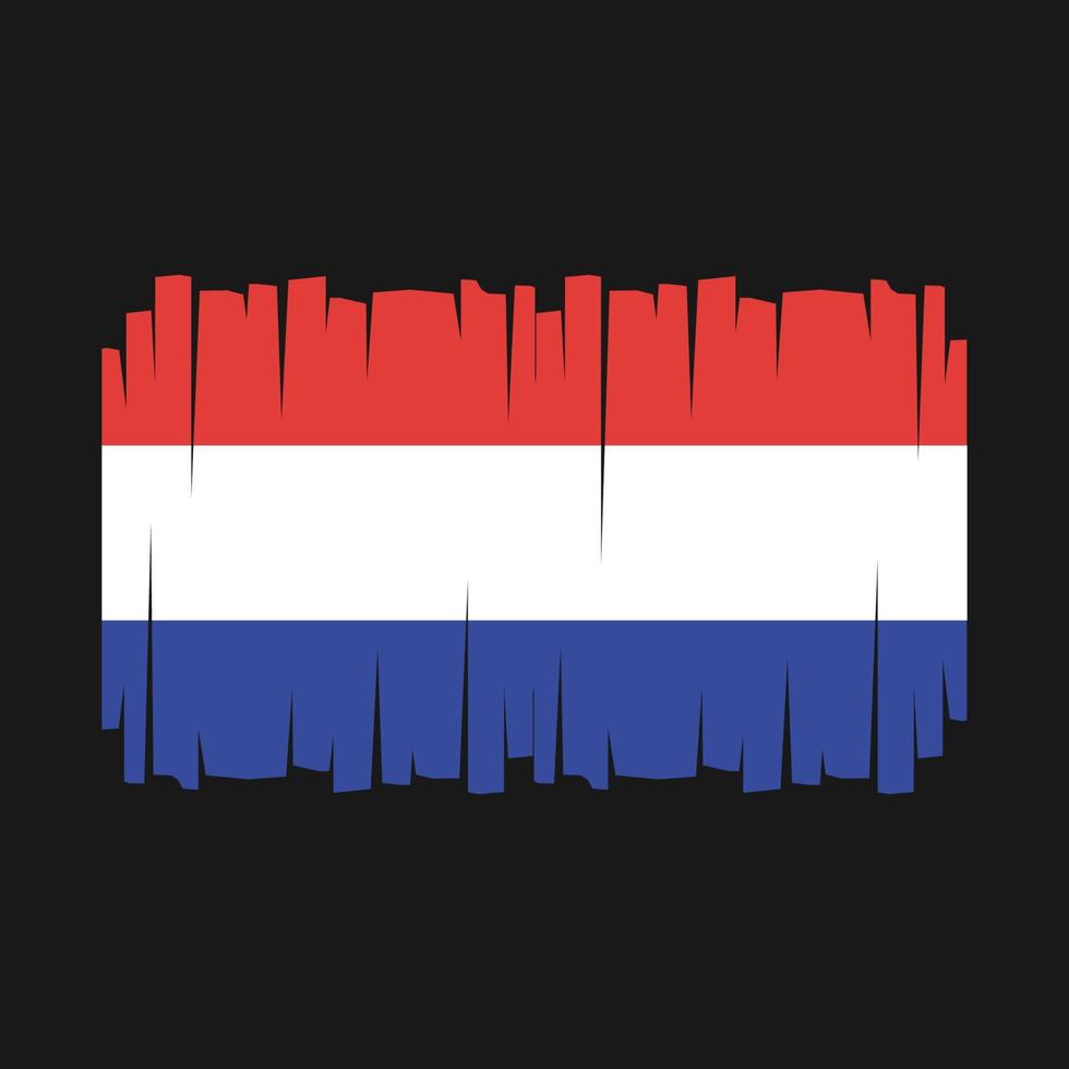 vecteur de drapeau des pays-bas