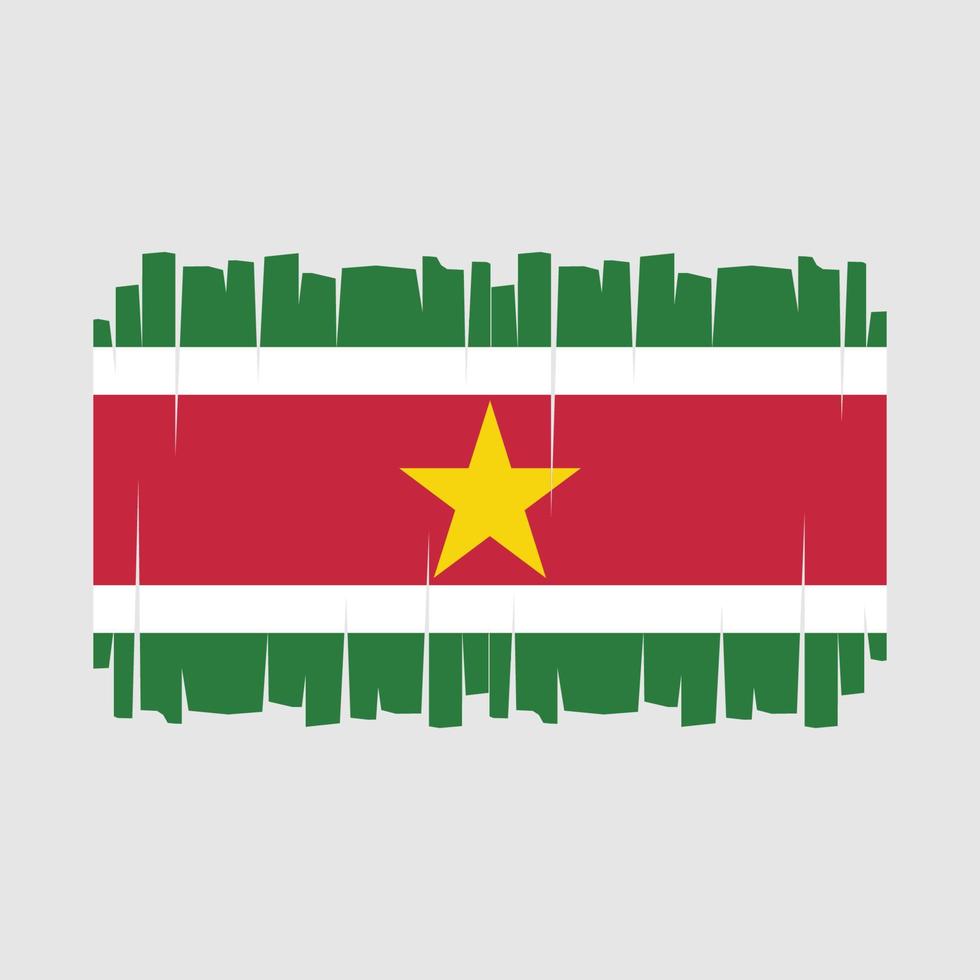 vecteur de drapeau surinam