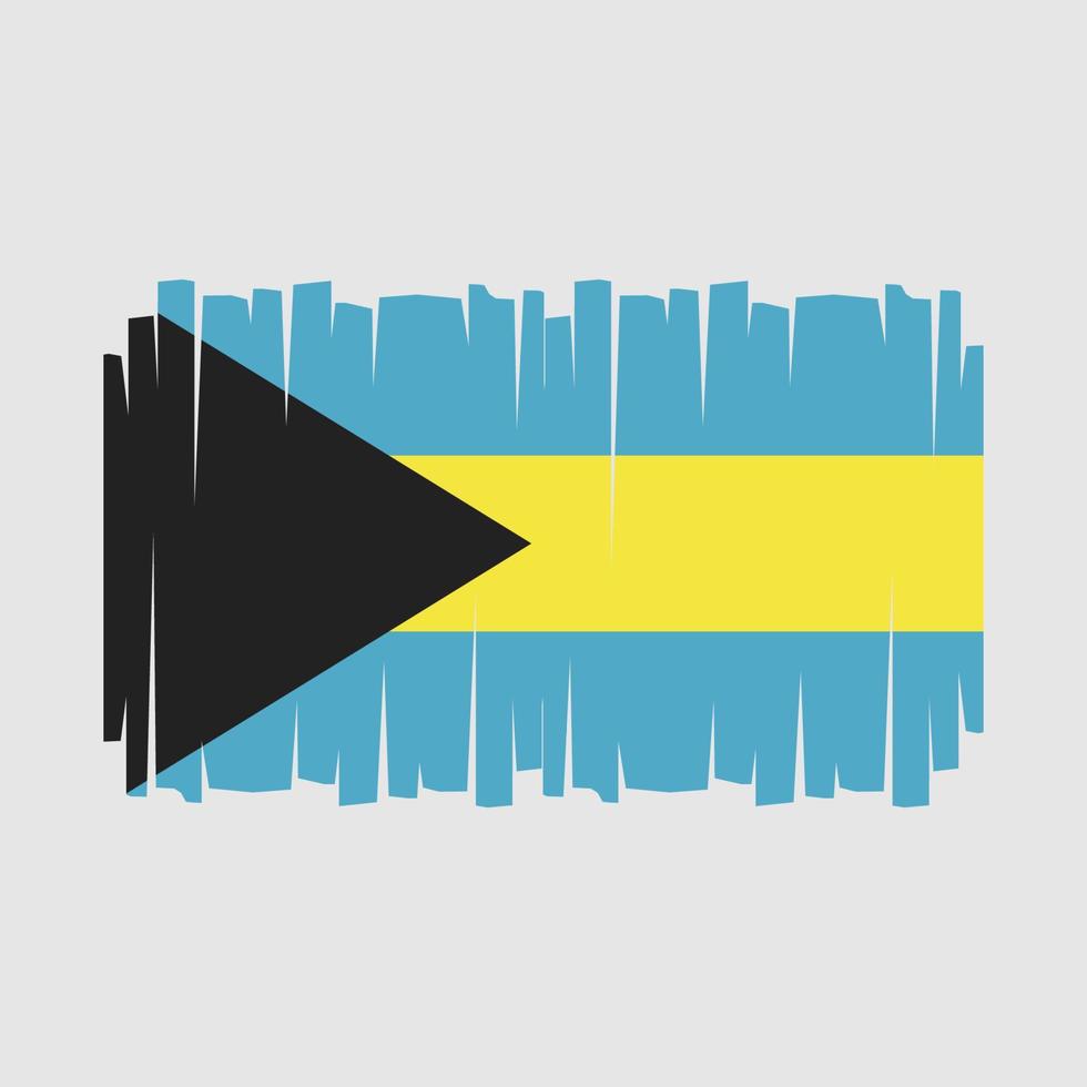 vecteur de drapeau des Bahamas