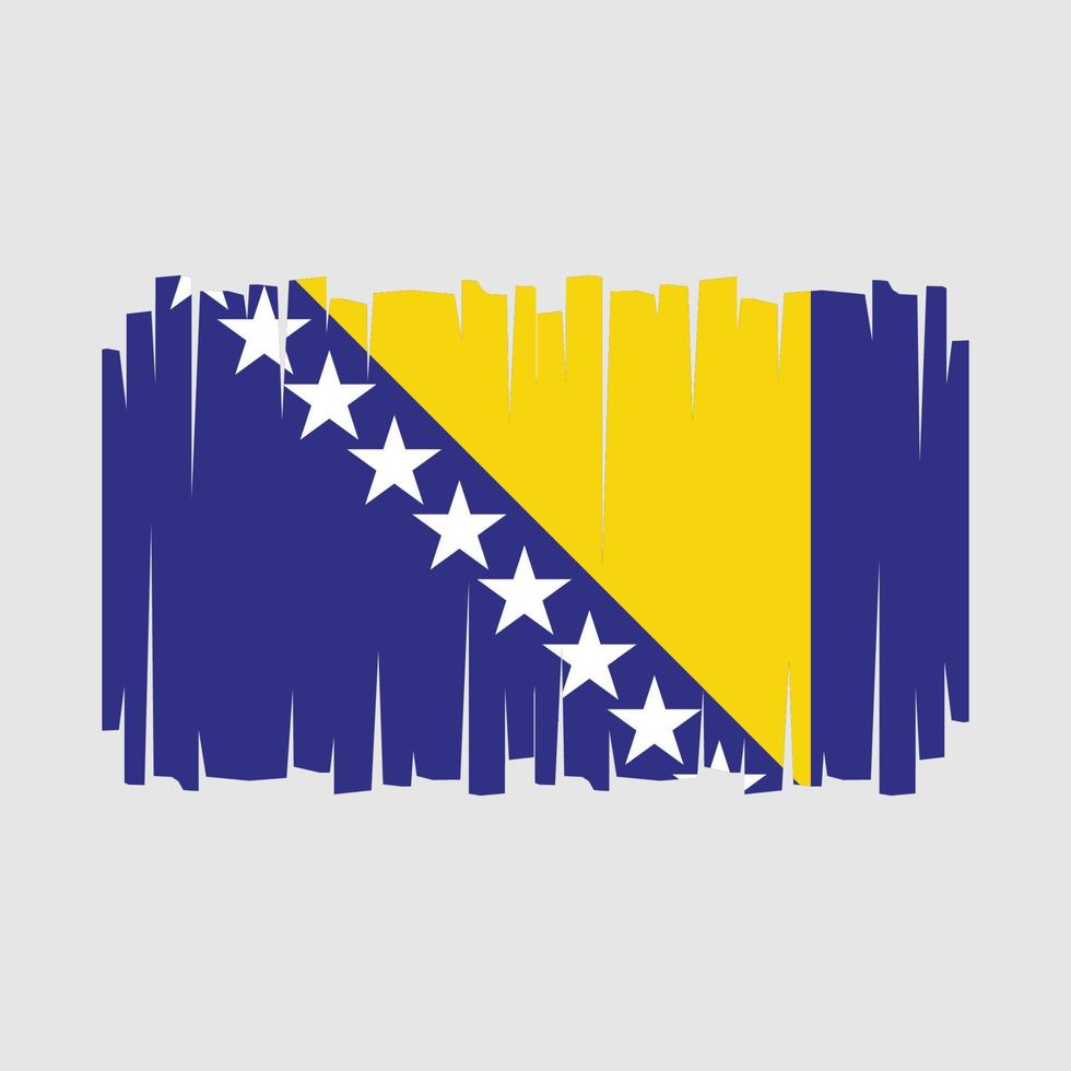 vecteur de drapeau de la bosnie