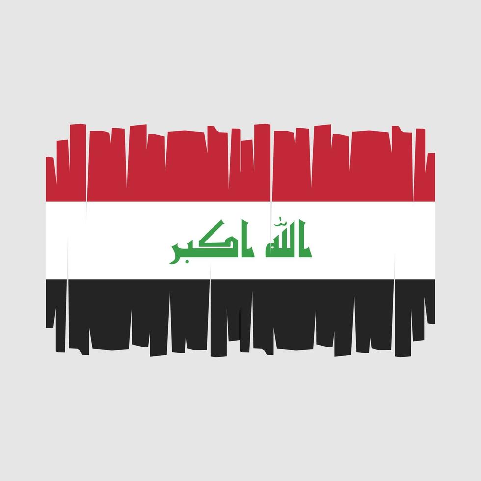 vecteur de drapeau irakien