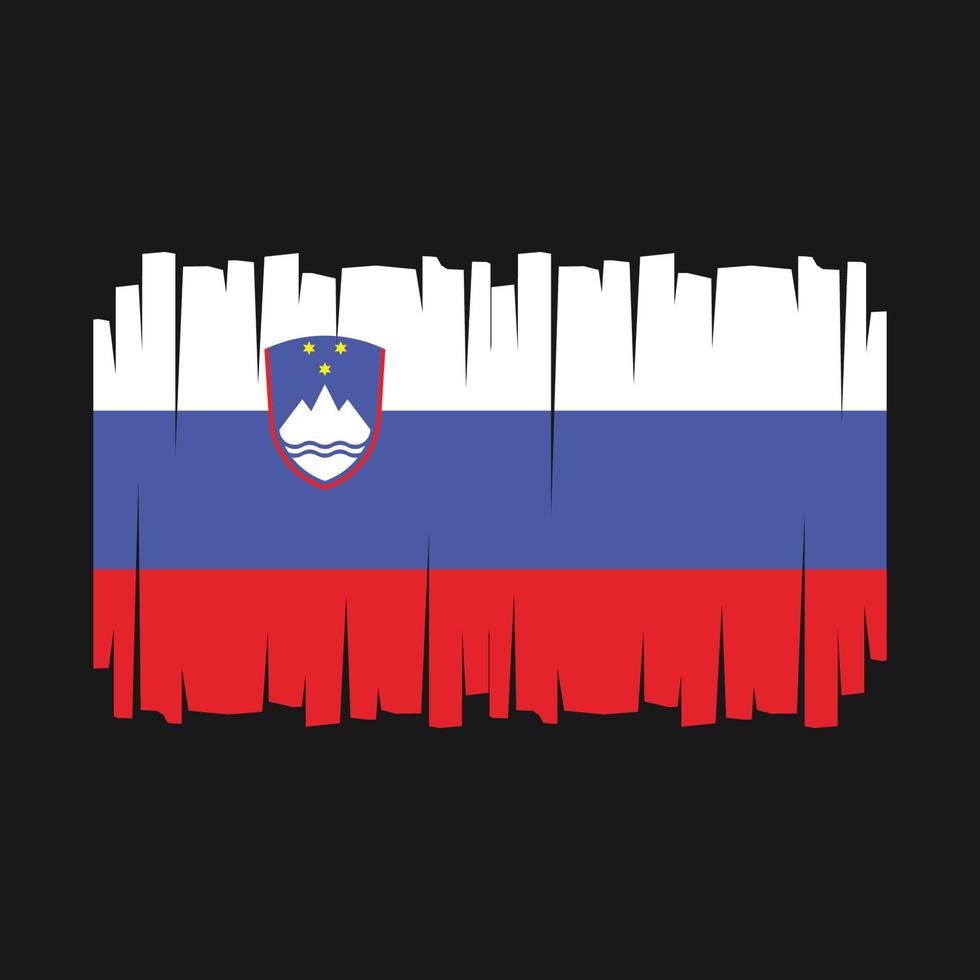 vecteur de drapeau de la slovénie