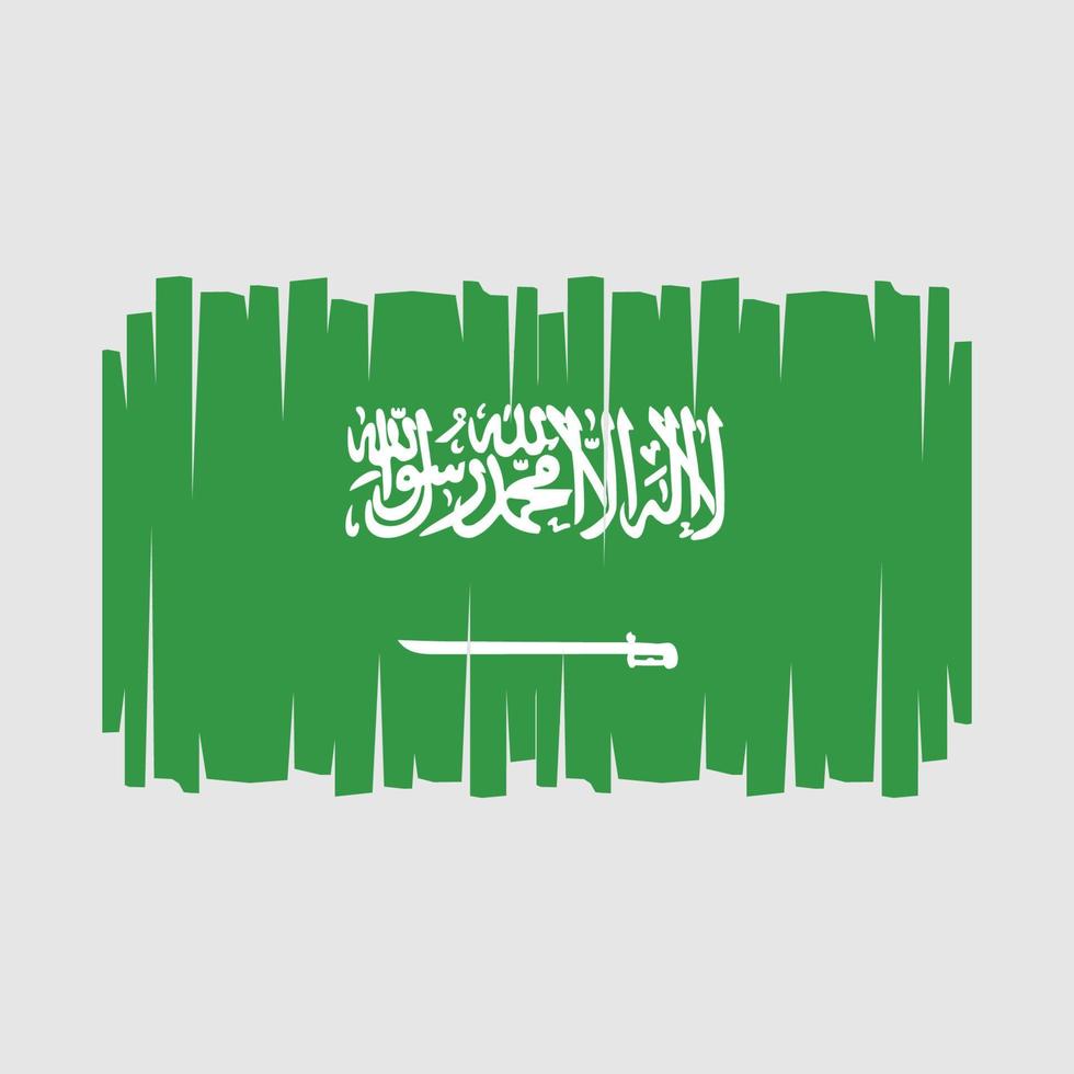 vecteur de drapeau d'arabie saoudite