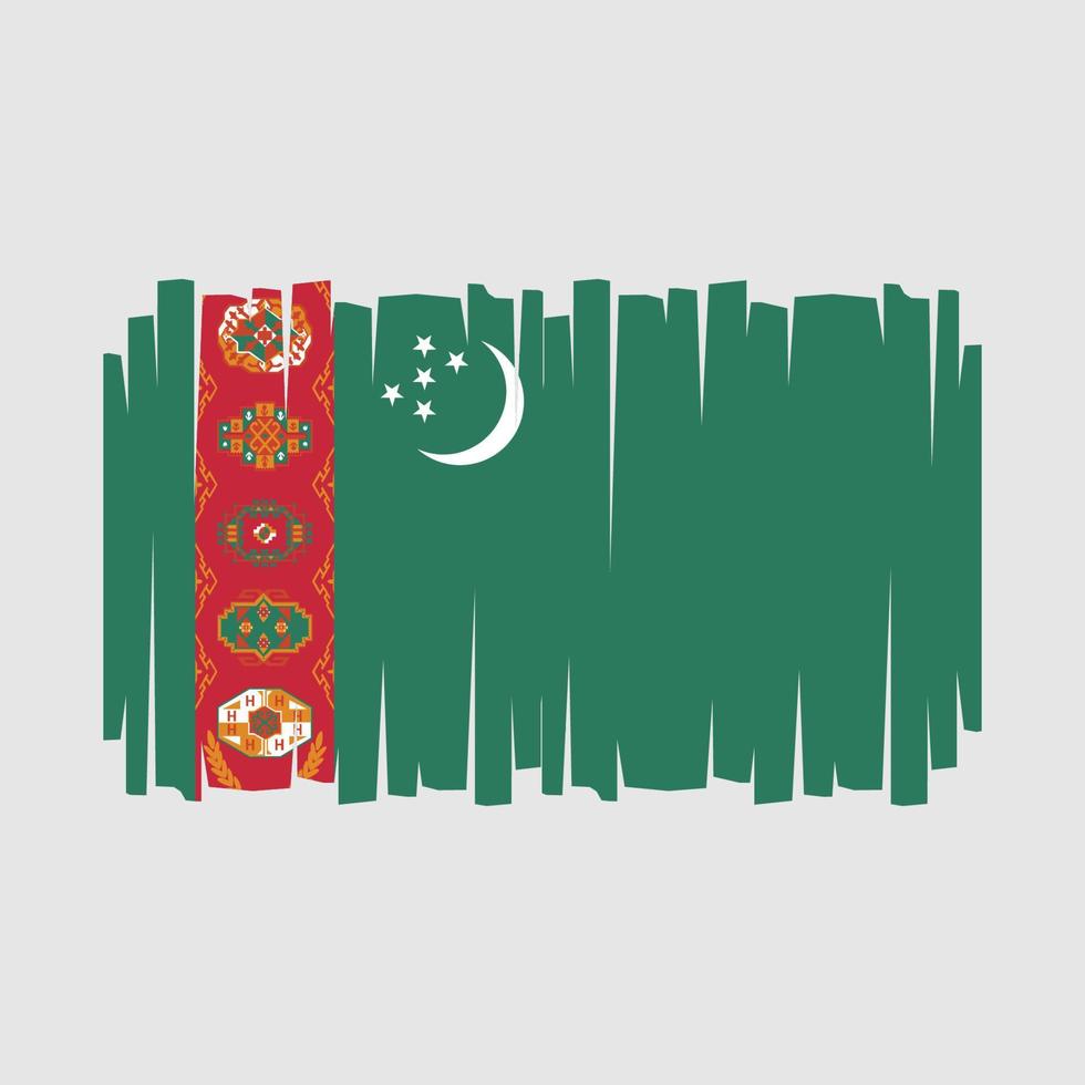 vecteur de drapeau turkmène