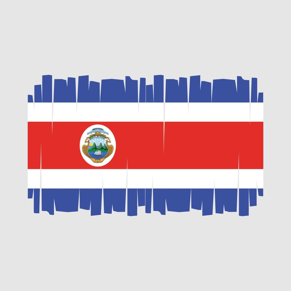 vecteur de drapeau du costa rica