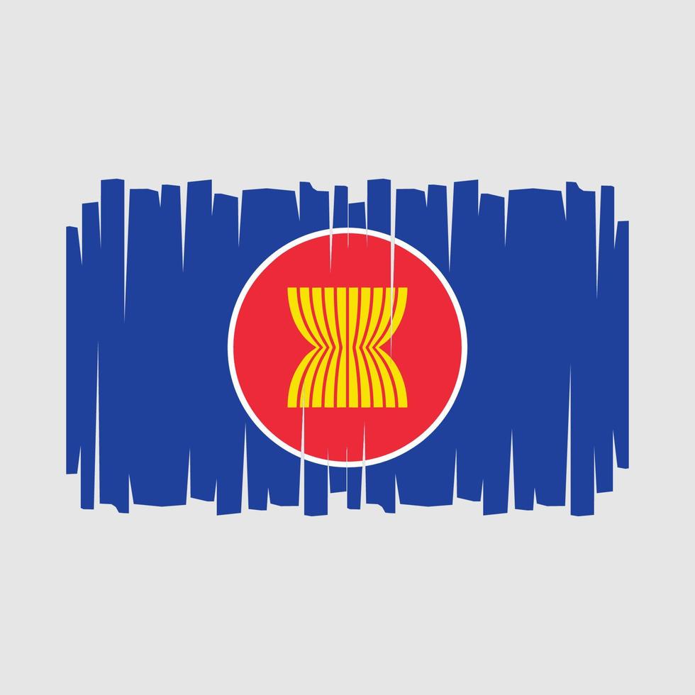 asean drapeau vecteur