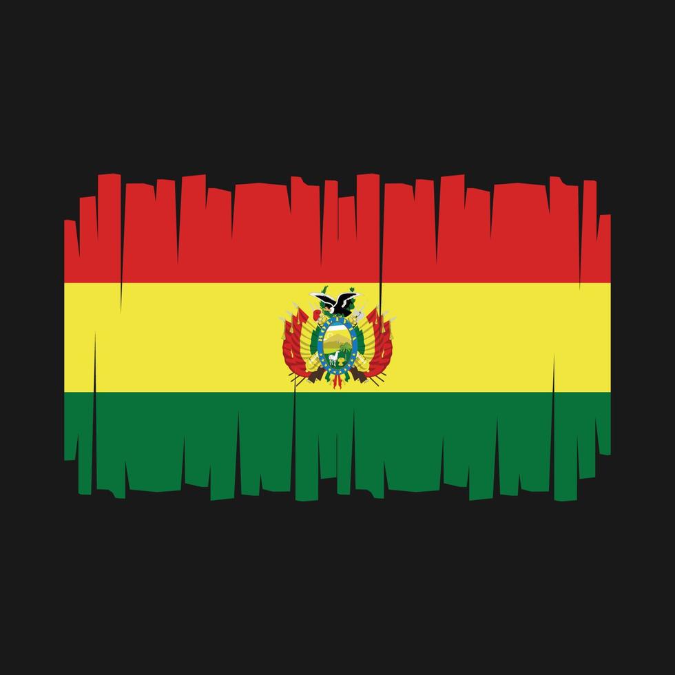 vecteur de drapeau de la bolivie