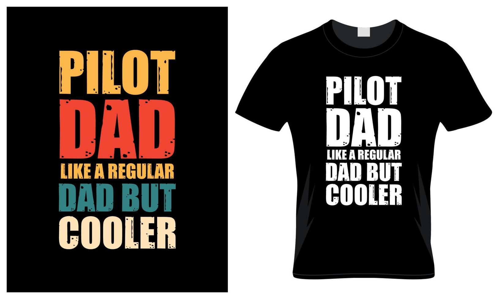 pilote papa amoureux du père journée ancien T-shirt conception vecteur