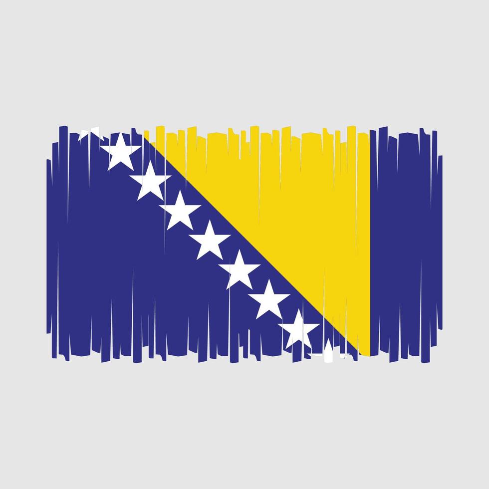 vecteur de drapeau de la bosnie