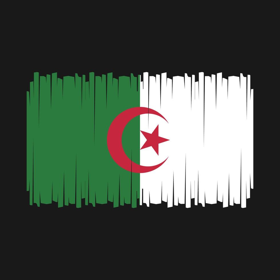 vecteur de drapeau algérie