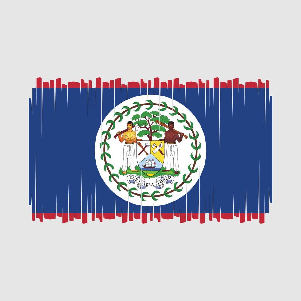 vecteur de drapeau de belize