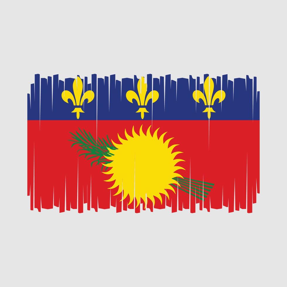 vecteur de drapeau de la guadeloupe