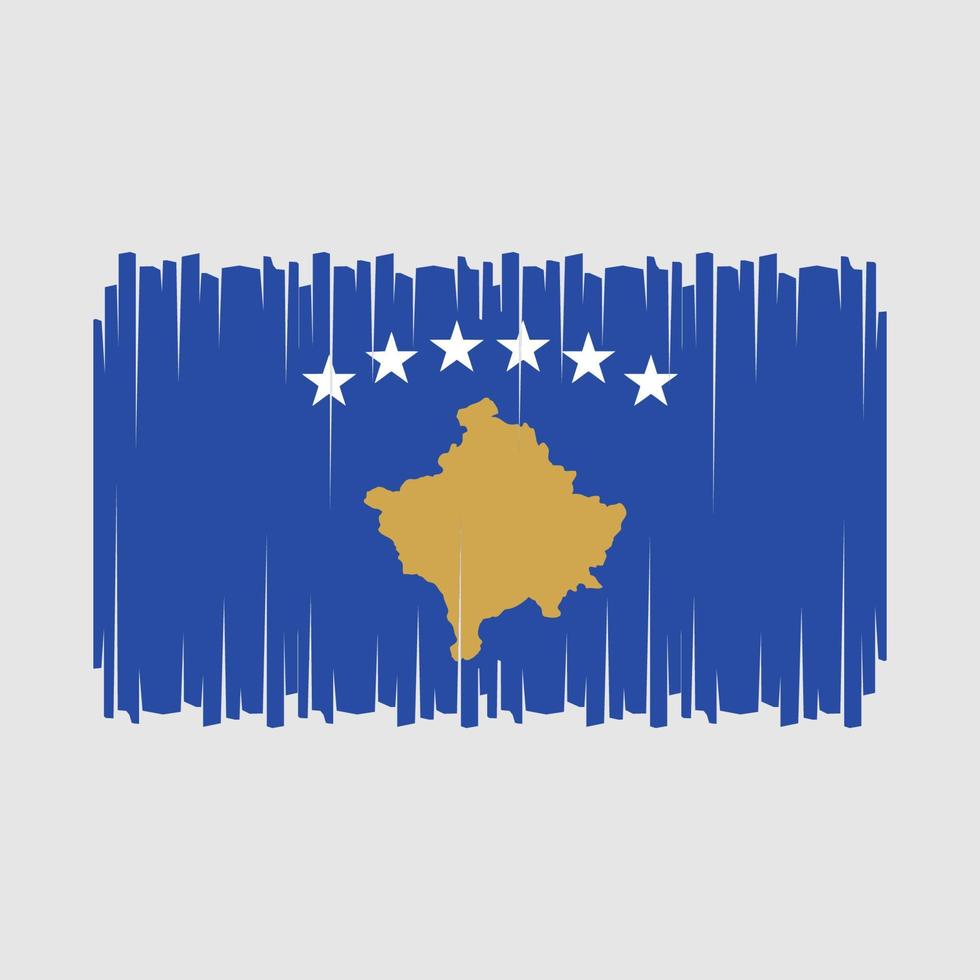 vecteur de drapeau du kosovo