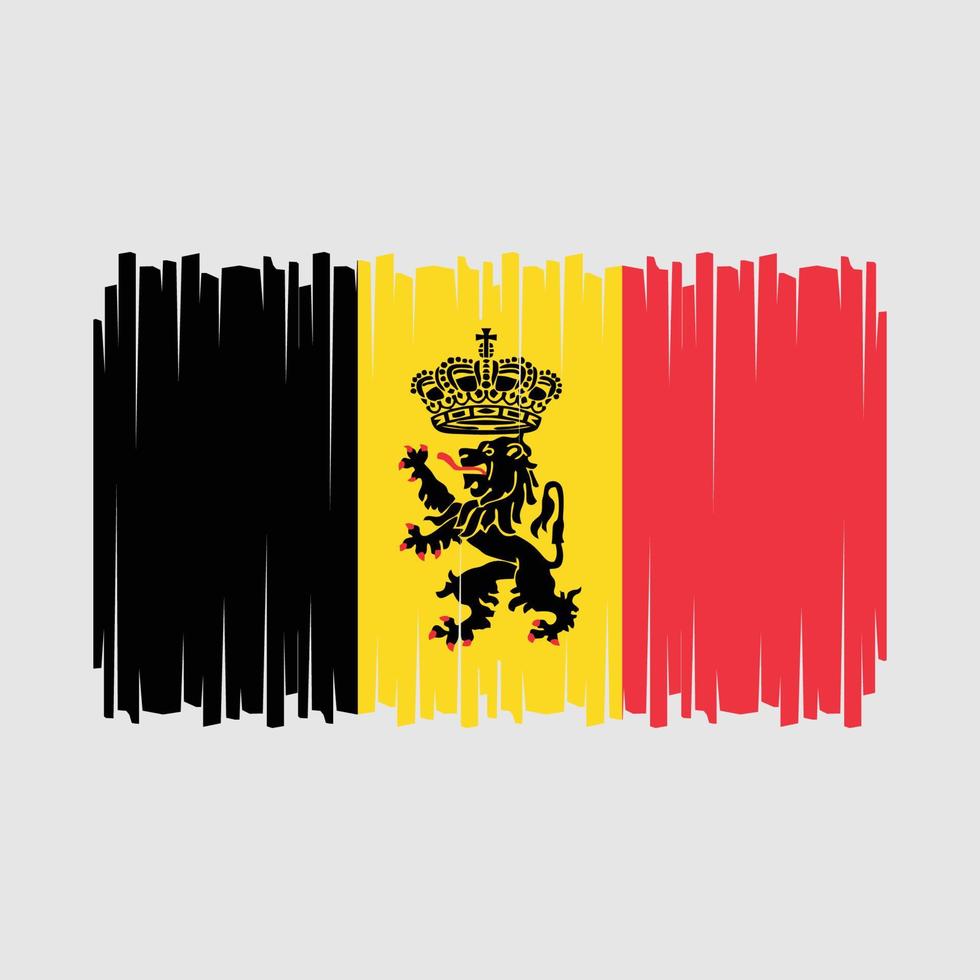 vecteur de drapeau belge