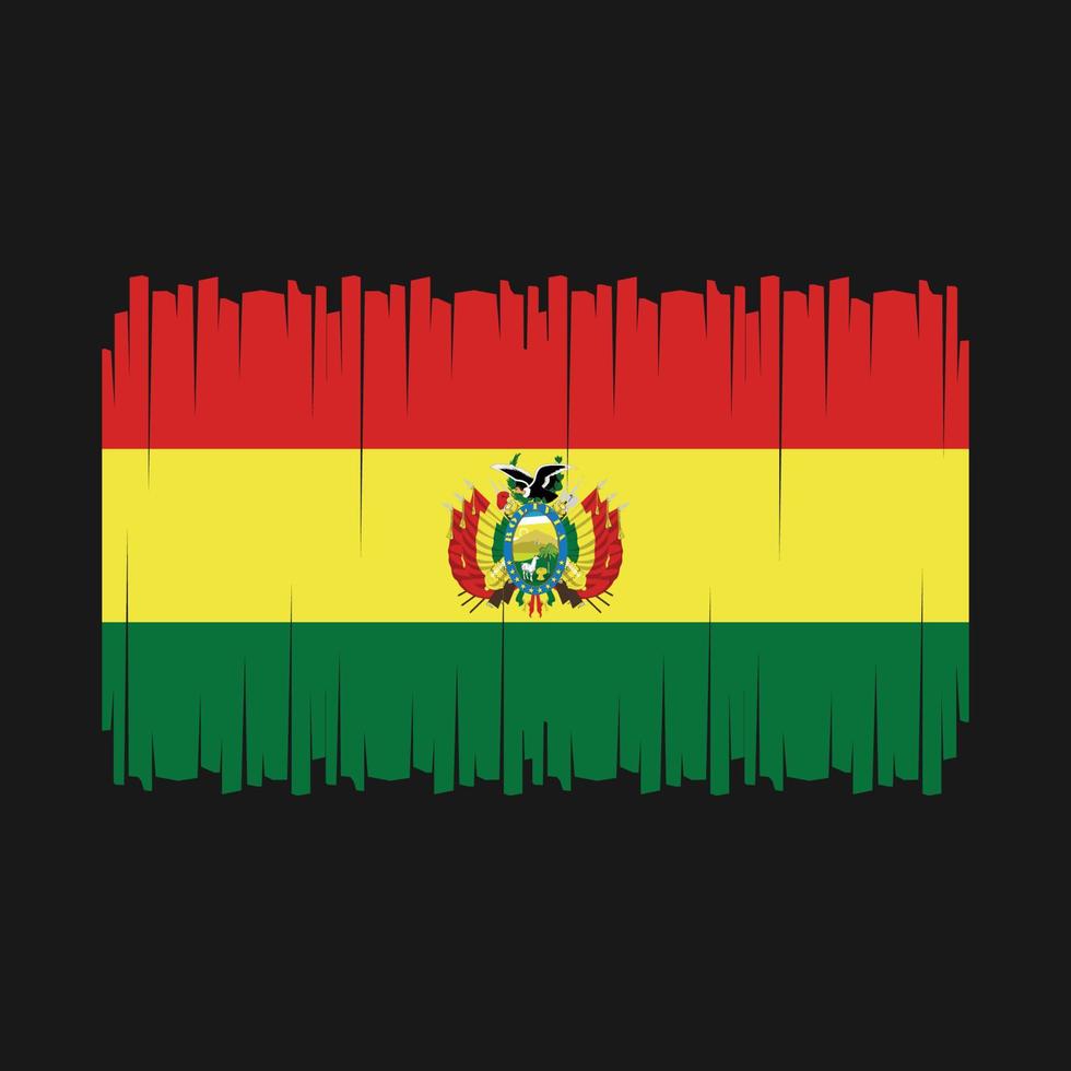 vecteur de drapeau de la bolivie