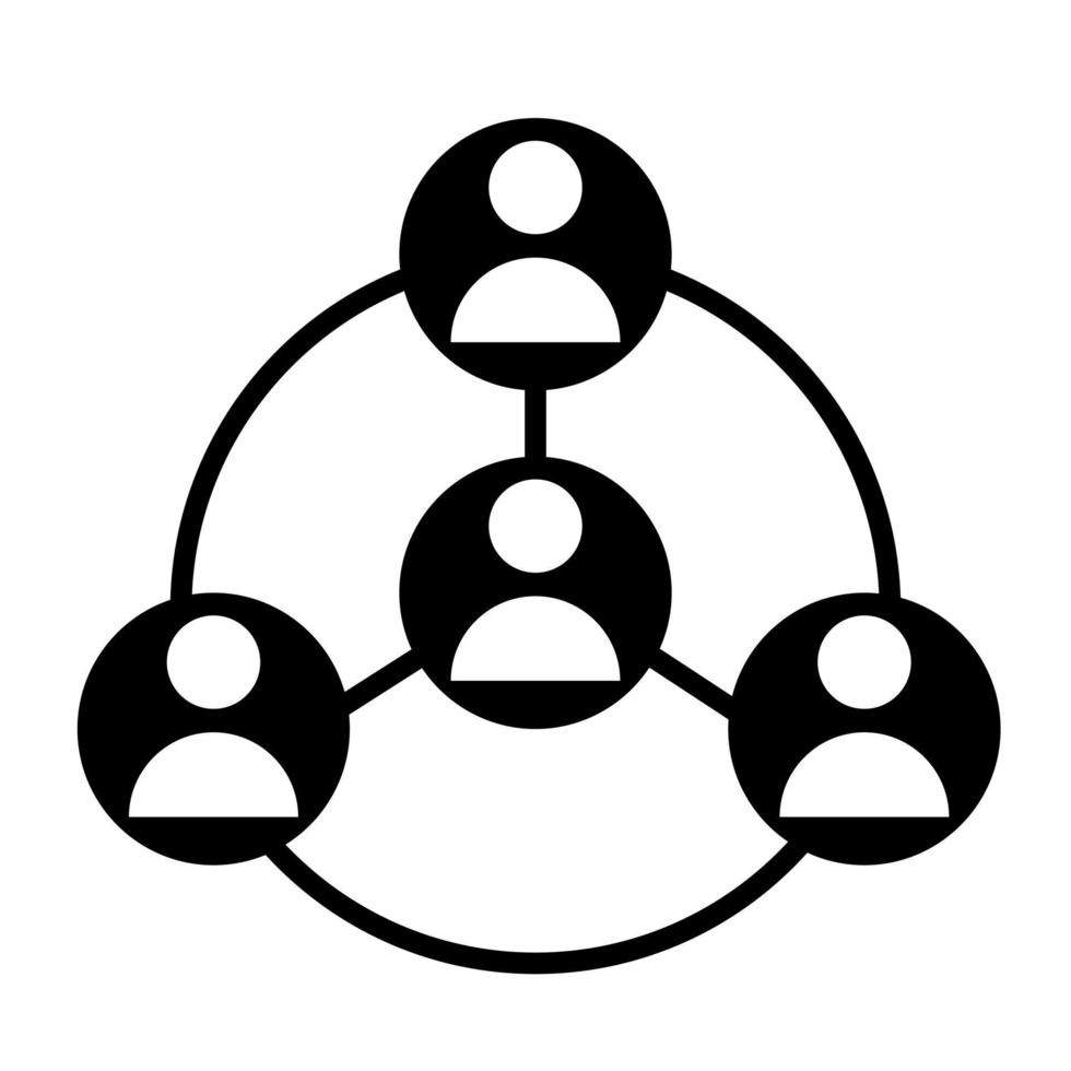la communication vecteur icône. collaboration illustration signe. la coopération symbole. travail en équipe logo.