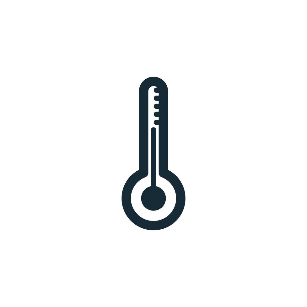 Éléments de modèle de conception d'icône de thermomètre vecteur