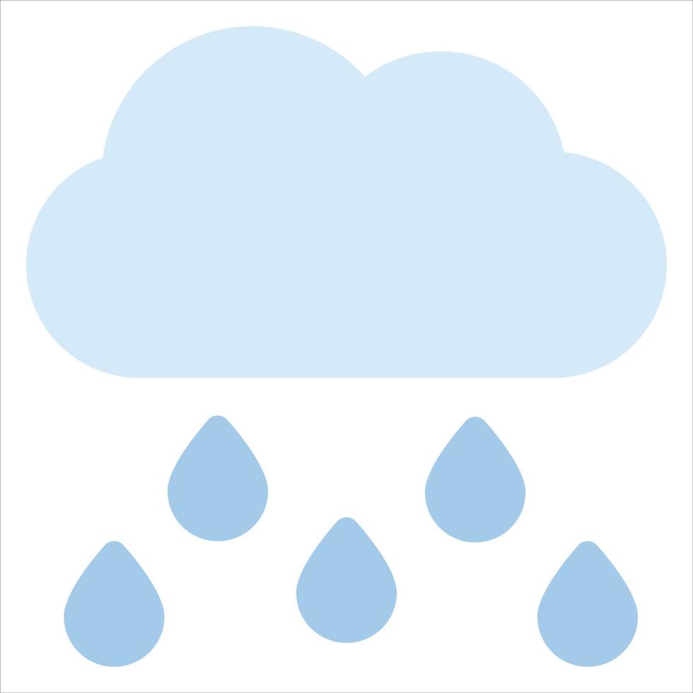pluie ligne icône pour Télécharger vecteur