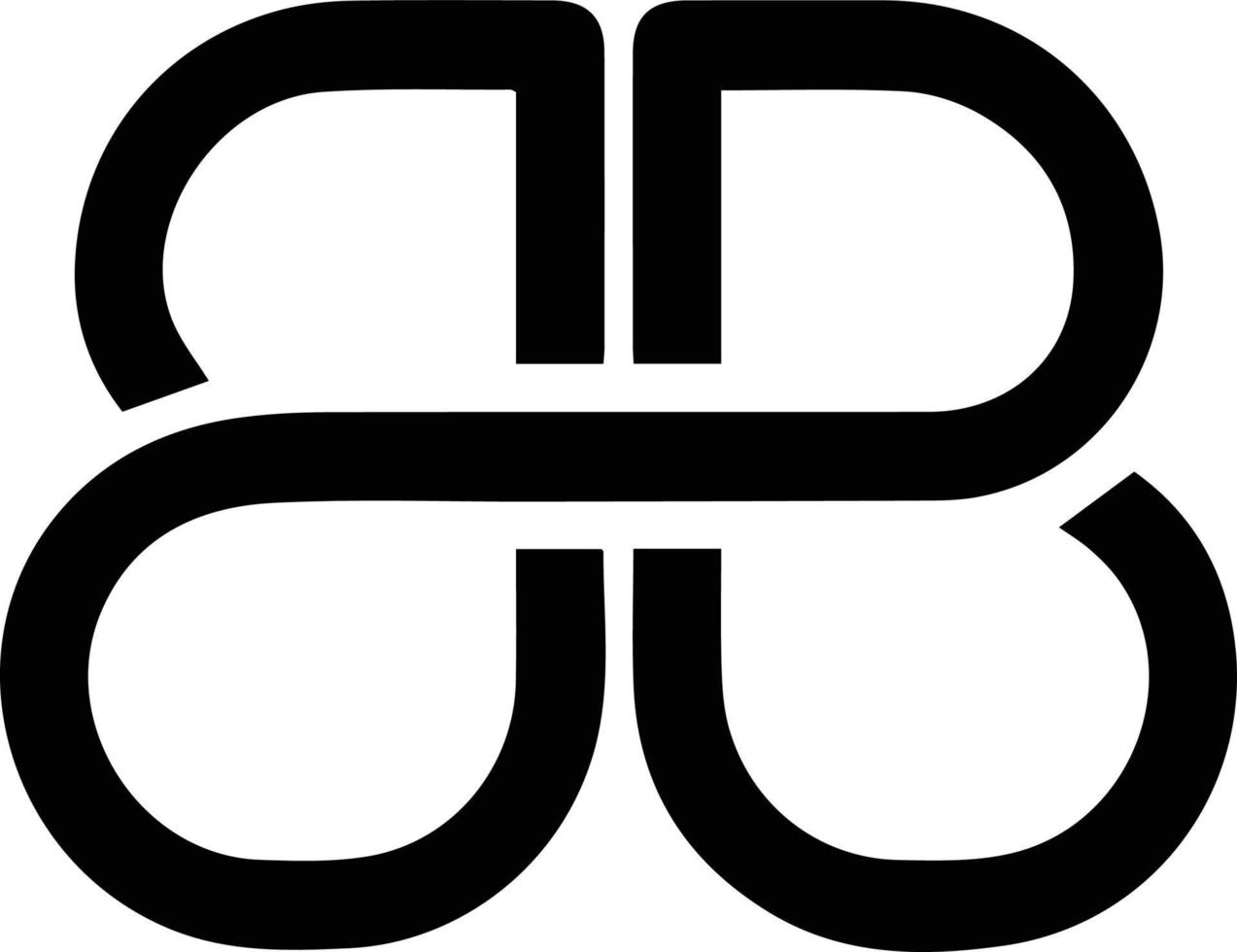 logo lettre bb vecteur