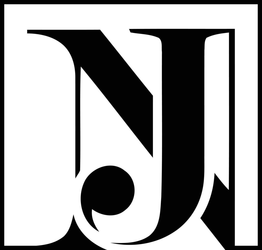 New Jersey luxe mode logo vecteur