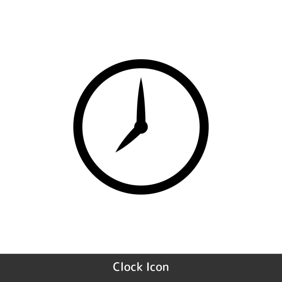 l'horloge icône pour temps symbole est utilisé pour programme information vecteur