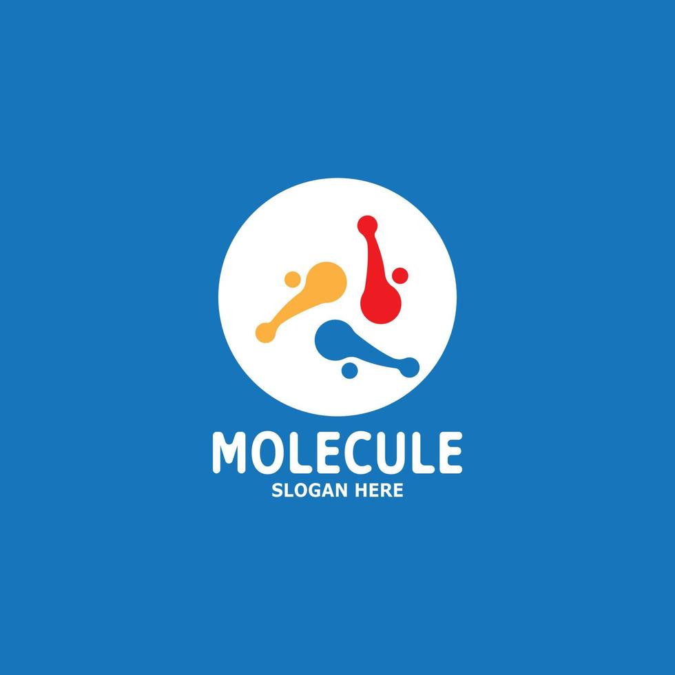 molécule logo vecteur modèle illustration