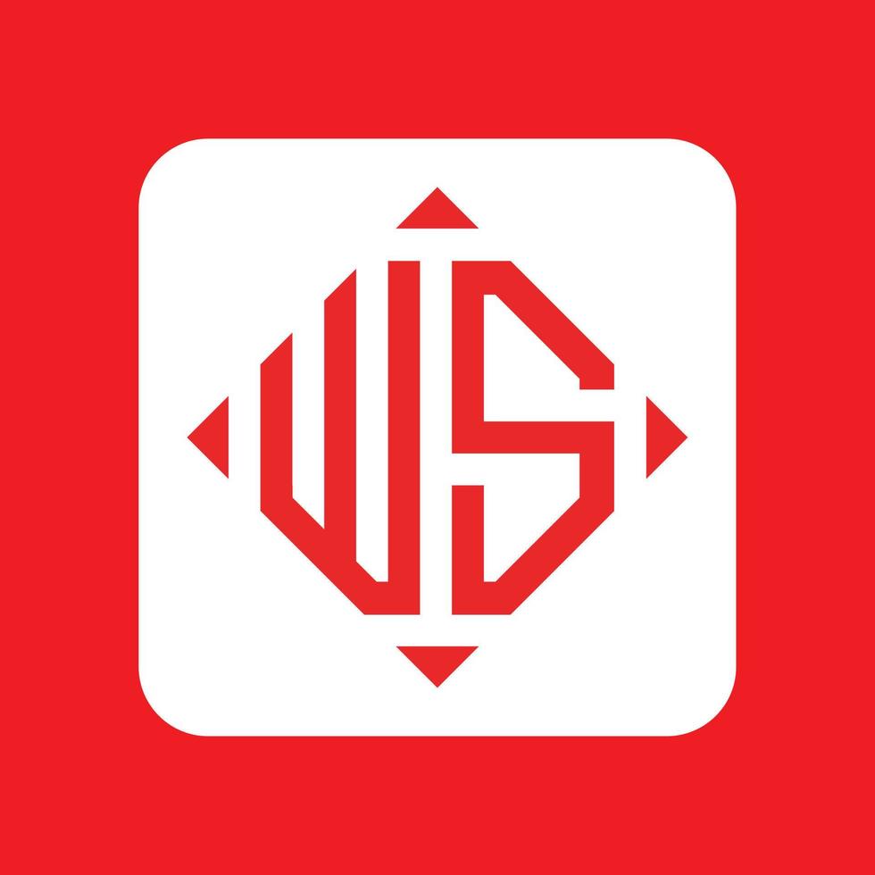 Créatif Facile initiale monogramme ws logo conceptions. vecteur