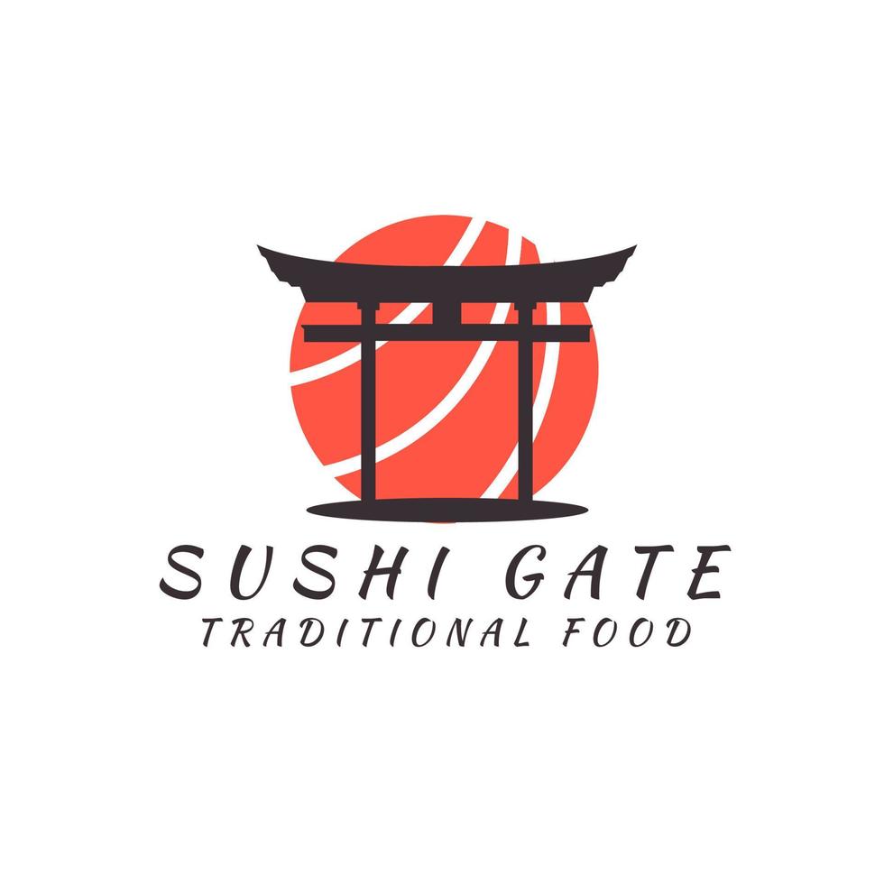 Japonais nourriture Sushi restaurant logo vecteur icône symbole illustration conception modèle