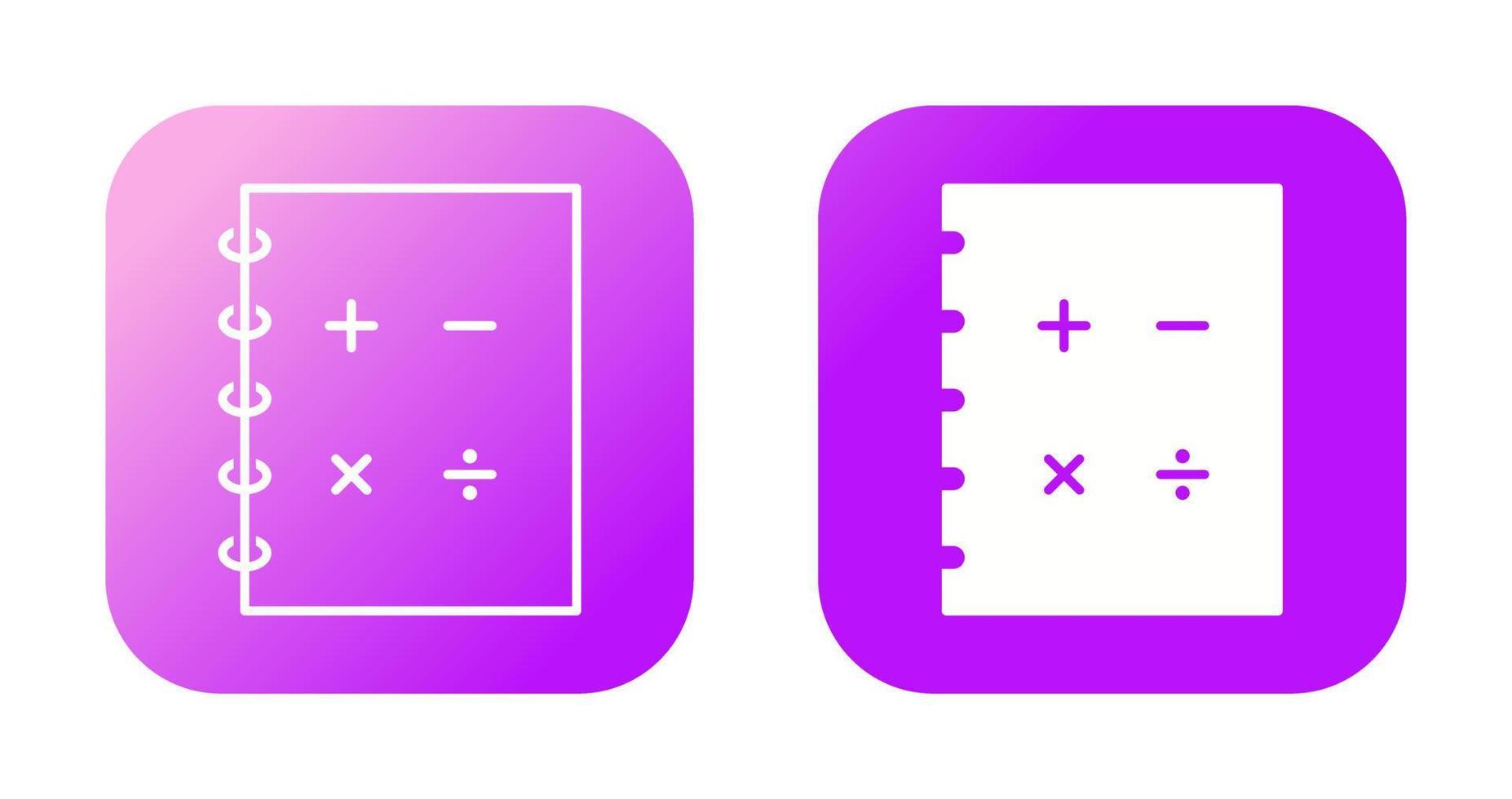 icône de vecteur de mathématiques