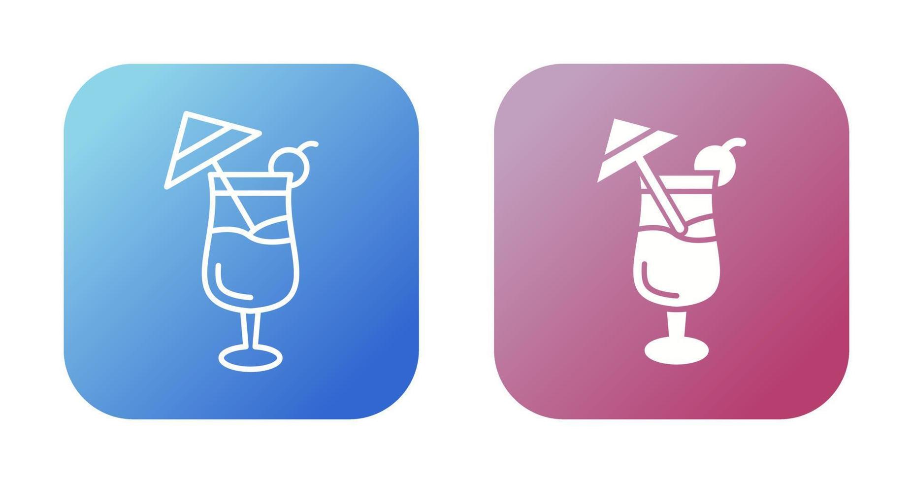 icône de vecteur de cocktail