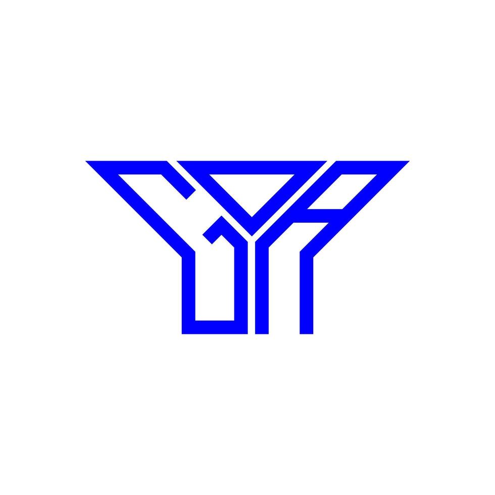 conception créative de logo de lettre goa avec graphique vectoriel, logo goa simple et moderne. vecteur