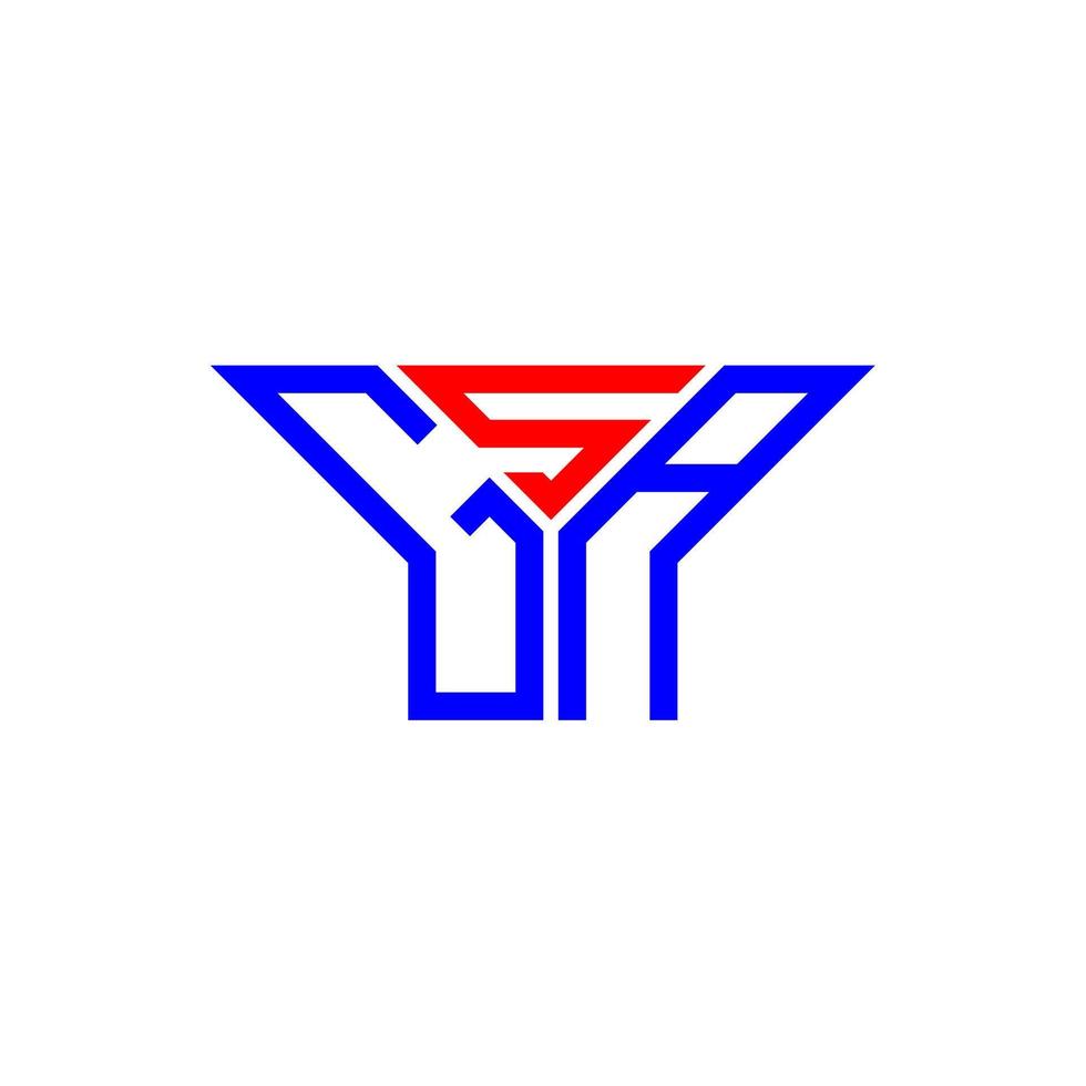 conception créative du logo de lettre gsa avec graphique vectoriel, logo gsa simple et moderne. vecteur