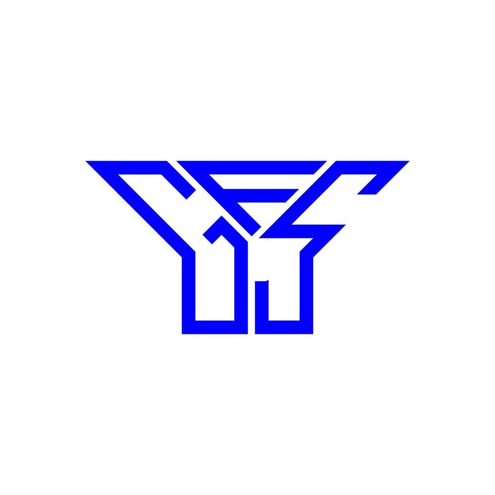 création de logo de lettre gfs avec graphique vectoriel, logo gfs simple et moderne. vecteur