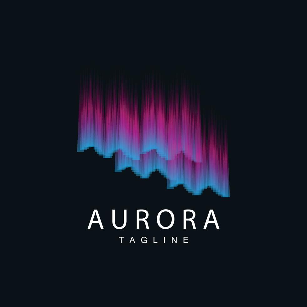 aurore logo, Facile conception incroyable Naturel paysage de aurore, vecteur icône modèle, illustration