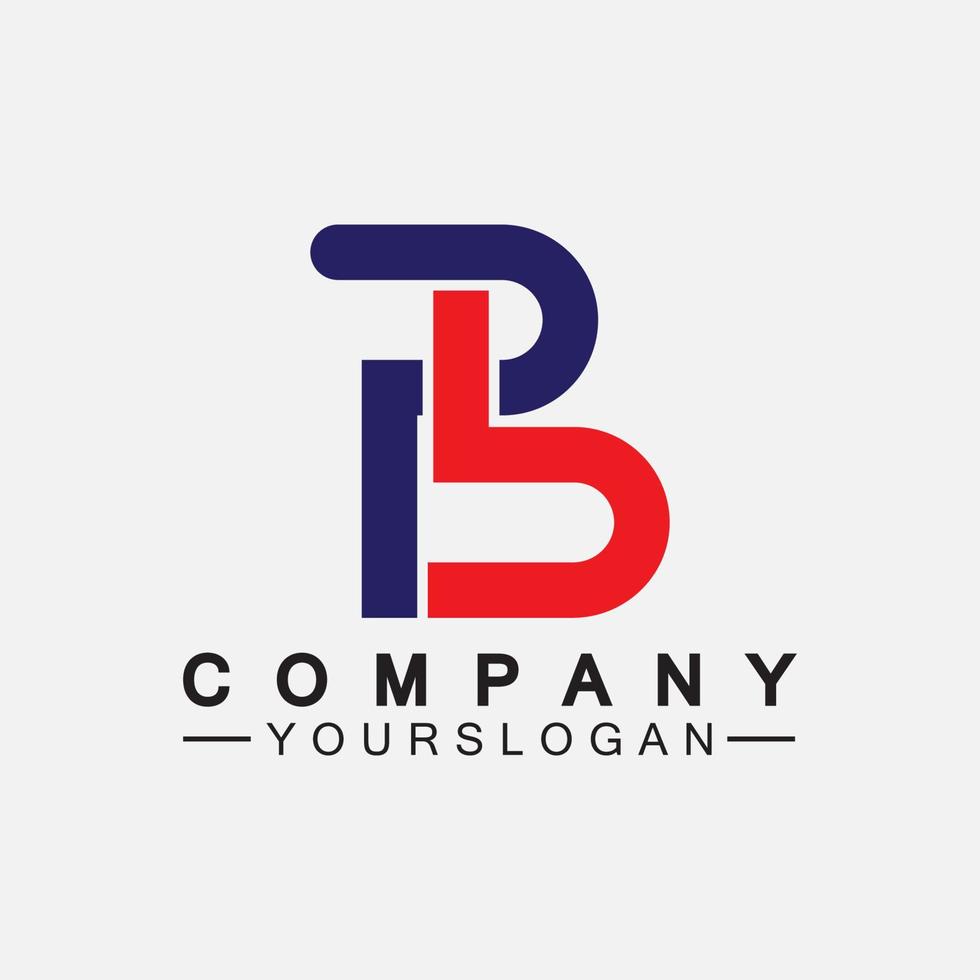 pb lettre logo. Créatif et minimaliste lettre pb pb logo conception vecteur