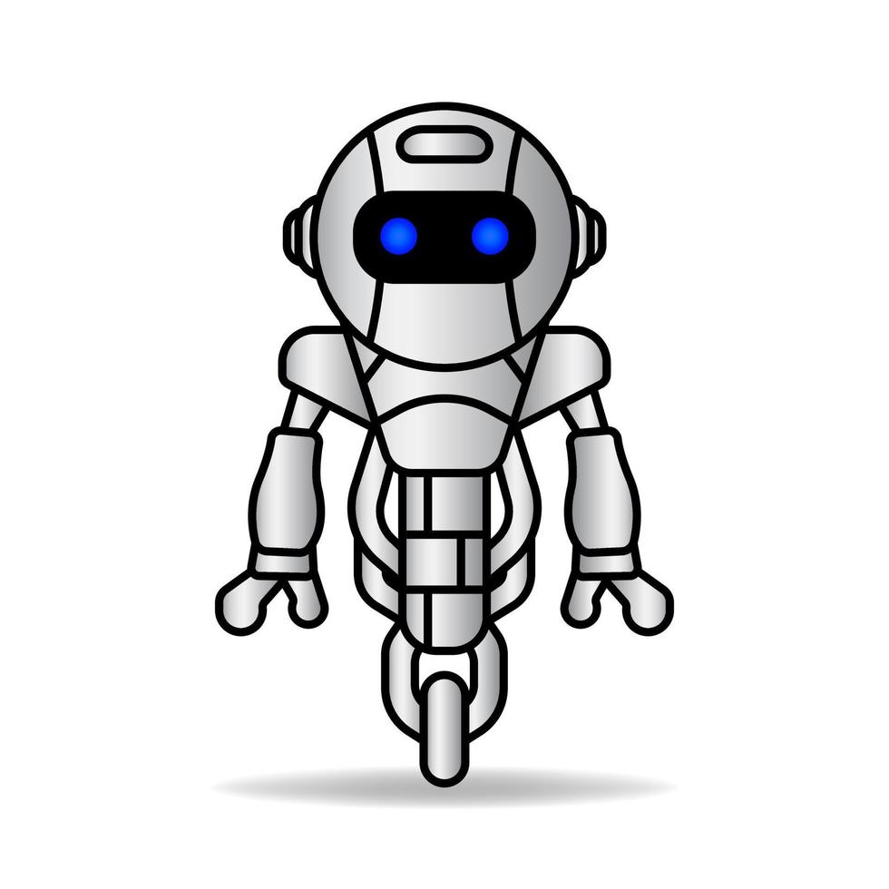 vecteur robot conception mascotte kawaii