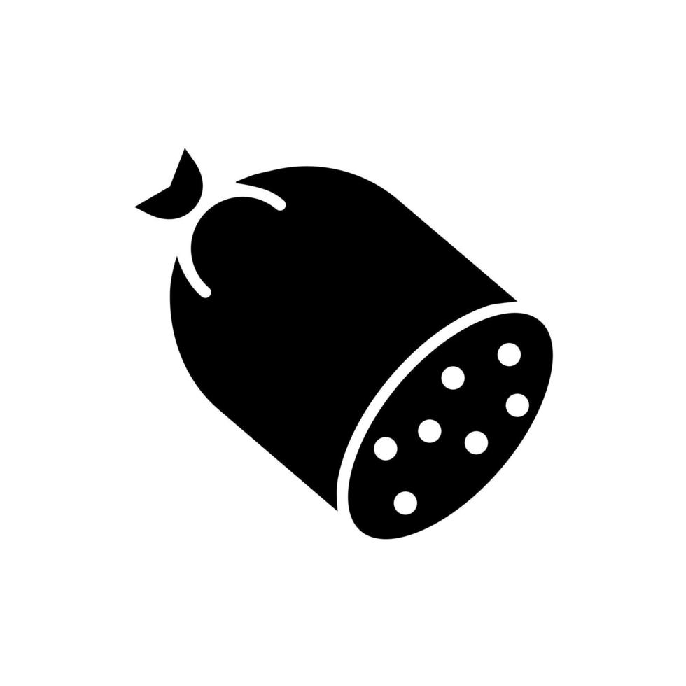 saucisses icône vecteur. saucisse illustration signe. A moitié fini symbole ou logo. vecteur