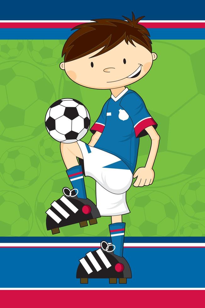 mignonne dessin animé Football football joueur - des sports illustration vecteur