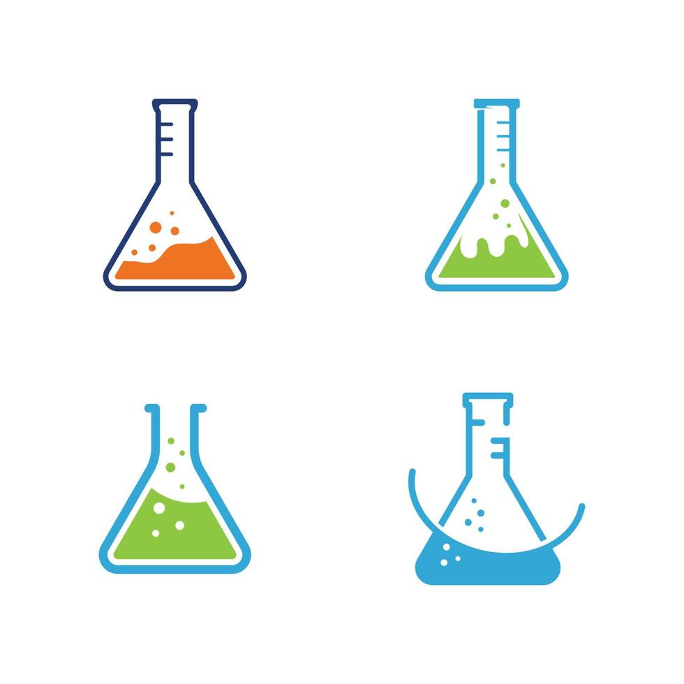 illustration vectorielle de modèle d'icône de laboratoire vecteur