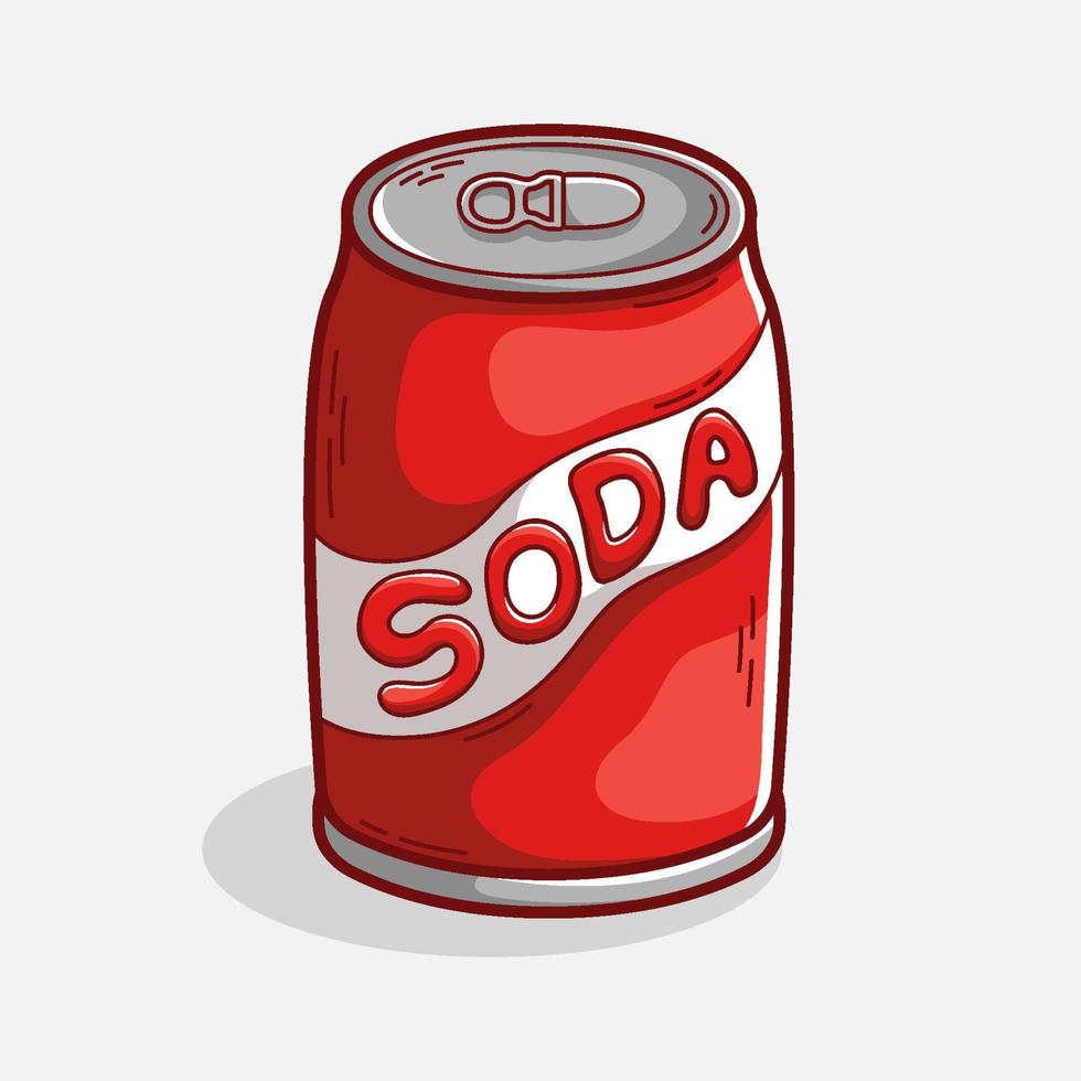 main tiré Frais un soda illustration vecteur