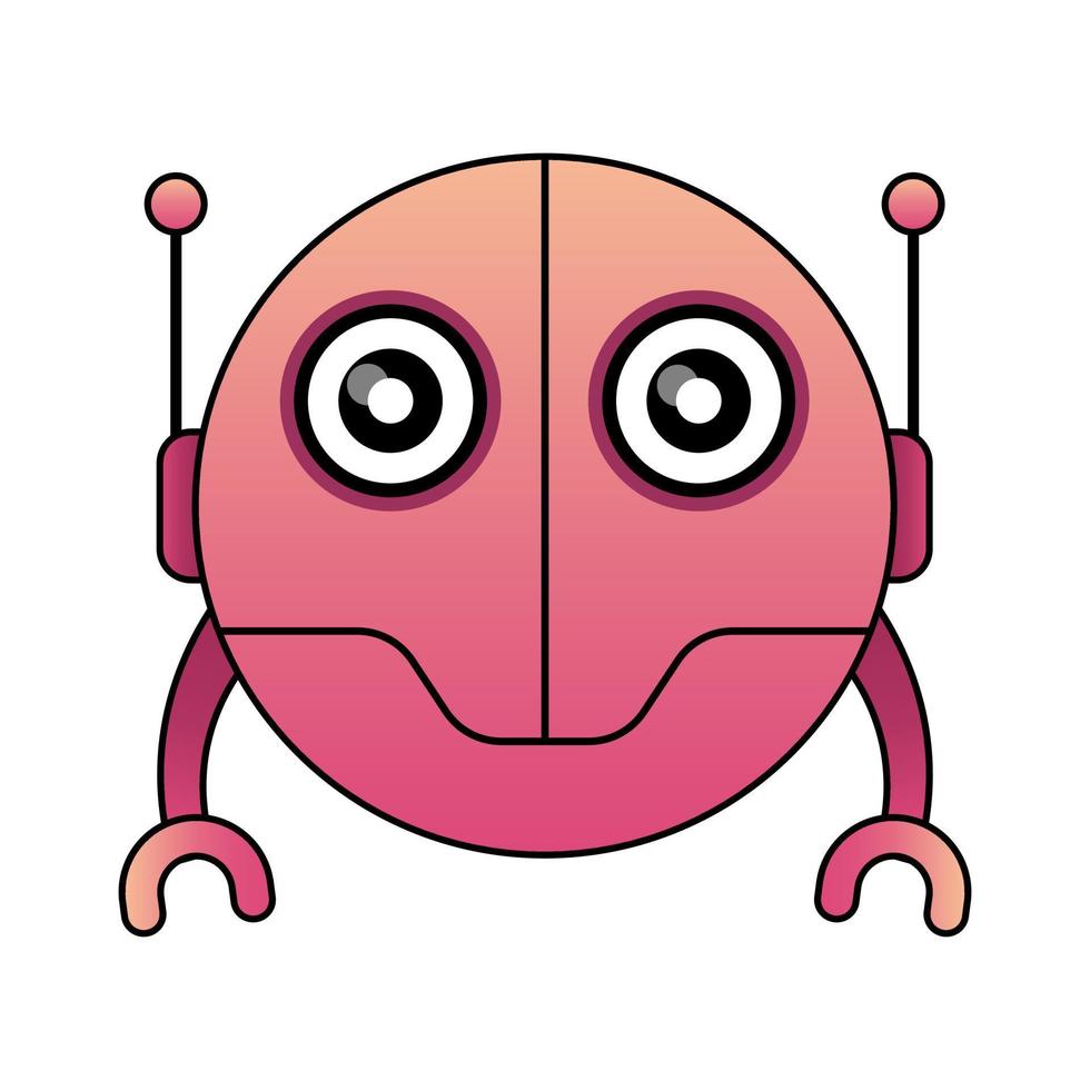 vecteur robot conception mascotte kawaii