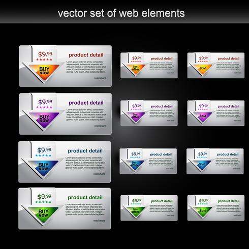 élément web vecteur