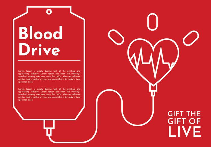 Vecteur de campagne Blood Drive